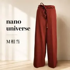 nano universe ナノユニバース ブラウン ウエストリボン ワイドパンのサムネイル