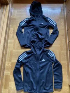 adidas フード付きジャケット 140黒2枚セット