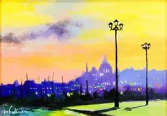動画公開中　美術館所蔵画家 桜井陽彦「ベニスの夕」油彩4号 ベニス風景 翌日発送 美術館所蔵画家 桜井陽彦「ベニスの夕」油彩4号 ベニス風景