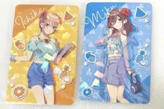 五等分の花嫁∽  特典　アトレ　秋葉原　オリジナルカード　カード　一花　三玖