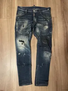 DSQUARED2 デニム　48 ジーンズ　ダメージ　クラッシュ　ディースク