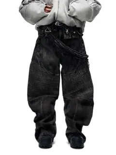 ORIMI overlap baggy denim オーバーラップバギーデニム - メルカリ
