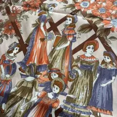 【希少】100×100㎝ レトロ ヴィンテージ 生地 pine interior