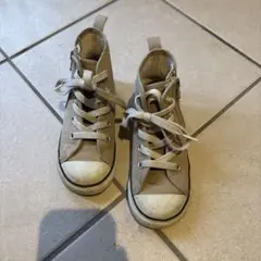 Converse All Star ベージュ ハイカット　17センチ