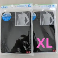 【ユニクロ】エアリズムUVカットクルーネックT シルクブレンド長袖 XL2点