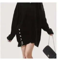 【新品未使用】shein オーバーサイズ ブラックニット