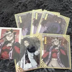 鬼滅の刃 アニプレックスオンラインくじ クリア色紙 童磨 黒死牟 鬼舞辻無惨