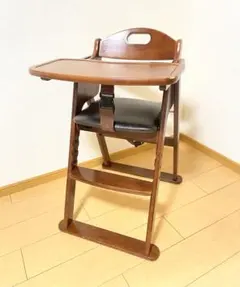 カトージ 木製　ハイチェア　テーブル付き　折りたたみ ベビーチェア