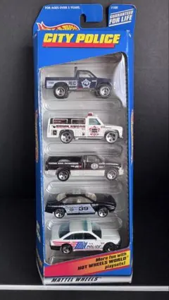 未開封・当時物　ホットウィール CITY POLICE 5パック（1998年製）