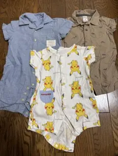 ピカチュウロンパース等まとめ売り60-80
