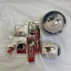 ハイキュー‼︎アクリルチャーム付き刺繍ネームタグ　 ７点セット　黒尾鉄朗