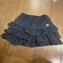ミキハウスフリル付き濃いブルーの スカート