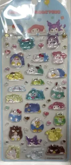 ま*❌様 ラスト⭐︎ボンボンドロップシール サンリオ ３Ｄステッカー
