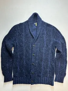 【美品クリーニング】DRUMOHRアズーロブルーウールカシミアネップCGN48