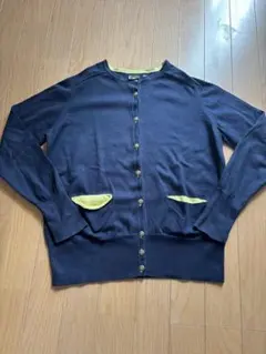 ユニクロ　llann loeb ネイビー カーディガン Lサイズ