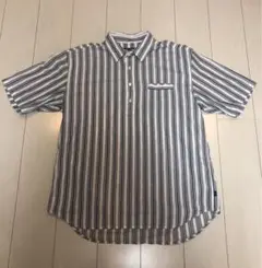 BOTT 半袖 プルオーバー ストライプ シャツ XXL