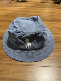 ブルーグレー バケットハット ポロラルフローレン Mサイズ