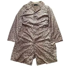00s ZUCCA leopard nylon long coat y2kのサムネイル