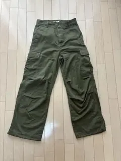 カーゴパンツ ワイドシルエット オリーブのサムネイル