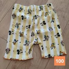 ディズニー 半ズボン 100cm リブ　ミッキー リトシー