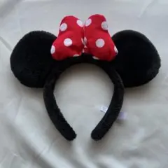 【美品】ミニーマウス耳カチューシャ フリーサイズ