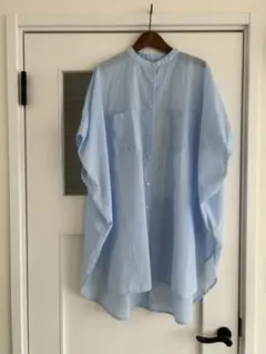 スタディオクリップ　ストライプシャツチュニック