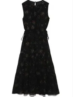 LILYBROWN 星柄ワンピース ブラック