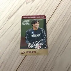 【非売品レア】岡島豪郎　グルメカード　楽天イーグルス