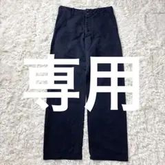 HAVERSACK コットンリネン フレンチワークパンツ ネイビー Mのサムネイル