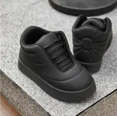 パファーシューズ 厚底スニーカー ムートンブーツ 厚底 ローカット 23.5cm