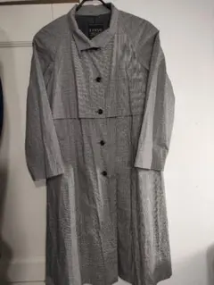 希少80s✦SANYO三陽商会ヴィンテージグレンチェックベルテッドロングコートMのサムネイル