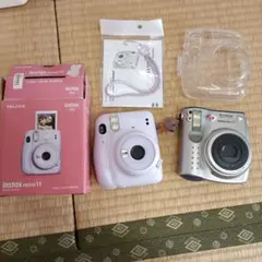 47,instax mini 11 10,セット売り　パープル 本体