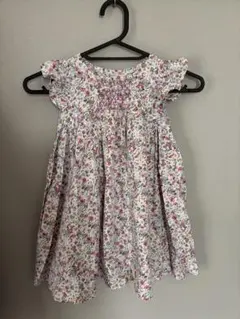 100サイズ 花柄ノースリーブワンピース