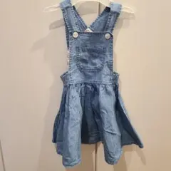 女の子　デニムジャンバースカート 100～110