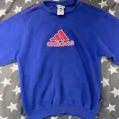 adidas 青色長袖Tシャツ　150cm