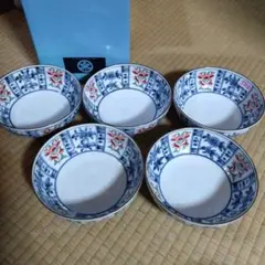 たち吉 花間取煮物鉢 5客セットのサムネイル