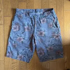 ユニクロ チノショートパンツ S ボタニカル ヴィンテージアロハ