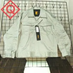 新品 作業服 Lサイズ ライトグリーン ジャンパー ブルゾン 4ポケット