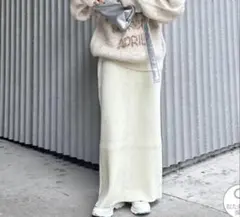 CIAOPANIC TYPY あったかリブニットスカート