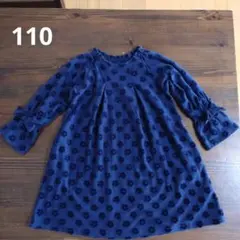 ワンピース　ネイビー　卒園式　110 セラフ