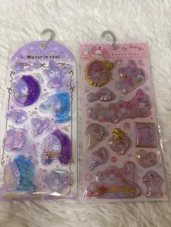 ✅正規品サンリオ　クロミ❤️ウォーターインシール マイメロ　キラキラカプセルシール