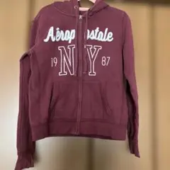 Aéropostale バーガンディ ジップアップパーカーのサムネイル
