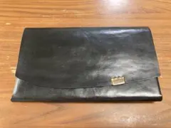 【希少】所作 コードバンの１枚革を折り紙のように折り込んだ長財布のサムネイル