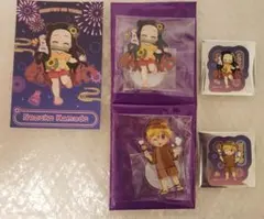 鬼滅の刃　花火大会　アクリルスタンド　ポストカード　ステッカー　禰豆子　善逸