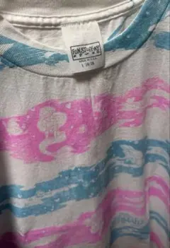 リトルマーメイド　アリエル　tシャツ　ホワイト　オーバープリント　シングルのサムネイル