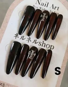 1809:ダークレッドマグネットクロスパーツとクロスデザイン☆Sサイズ