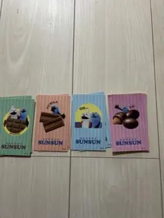 Sunsun パペット ステッカー 4種類13枚セット