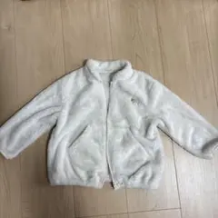 ユニクロ　ホワイト フリース アウター 90