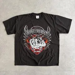 ハーレーダビットソン タズマニアンデビル Tシャツ 古着