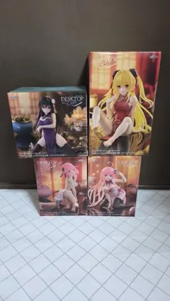 To LOVEるDesktop Cuteフィギュア金色 モモ 古手川 ララ 4種